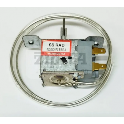 Термостат капиллярный SS RAD 125(250)V 8(5)FLA для холодильника c кнопкой оттайки Hl233