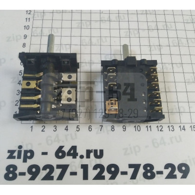 Переключатель 7поз. 250V 16A