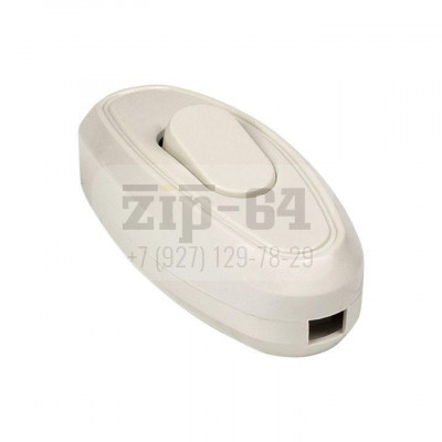 Переключатель на шнур бел. 6А 250В EKF APB6-10 254963/24