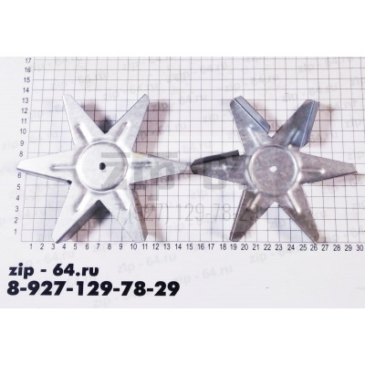 Крыльчатка вентилятора духовки 6 лопастей, Ø150mm, H=20mm COK450UN