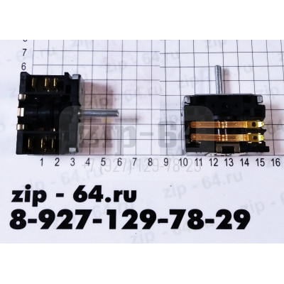 Переключатель 3поз. 250V 16A