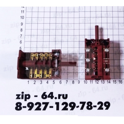 Переключатель конфорки к промышленной плите 250V 25A
