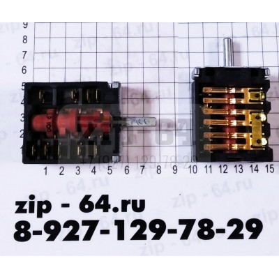 ПМЭ27-2375П-УХЛ4 250V 16A Переключатель мощности конфорок 7поз. (Тайга / ЗВИ) ПМЭ27-2375П-УХЛ4 250V 16A Переключатель мощности конфорок 7поз. (Тайга / ЗВИ)