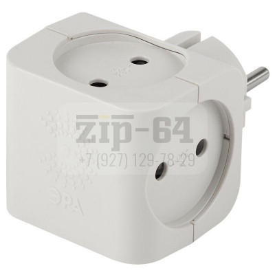Разветвитель 4-м без заземл. 16А IP20 SP-4-W бел. Эра Б0005103 Разветвитель 4-м без заземл. 16А IP20 SP-4-W бел. Эра Б0005103