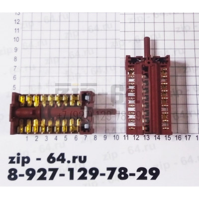 Переключатель к плите 8поз. 250V 16A Переключатель к плите 8поз. 250V 16A