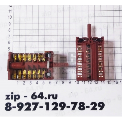 Переключатель режимов "HANSA" 16(5)А 250V 870628 8731 7поз. Переключатель режимов "HANSA" 16(5)А 250V 870628 8731 7поз.
