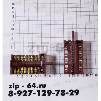 Переключатель духовки 10поз. HANSA, DARINA, FLAMA и прочие 250V 16A 800803-8004 1003 Переключатель духовки 10поз. HANSA, DARINA, FLAMA и прочие 250V 16A 800803-8004 1003