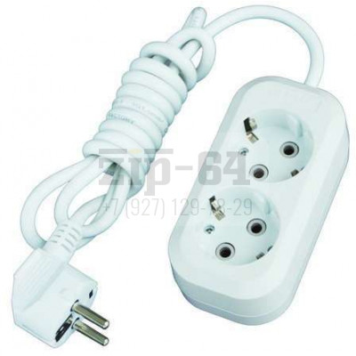 Удлинитель 2х3м с заземл. 16А IP20 Е-302 ПВС 3х1 АБС-пластик UNIVersal 9631973 58358/24 Удлинитель 2х3м с заземл. 16А IP20 Е-302 ПВС 3х1 АБС-пластик UNIVersal 9631973 58358/24