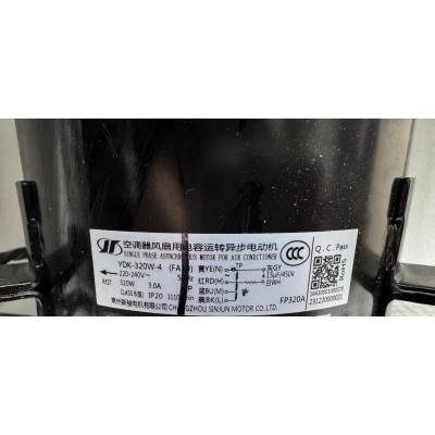 Электродвигатель YDK-320W-4 вентилятора внутреннего блока BLC_D/in HN1_21Y 16430001000570 Электродвигатель YDK-320W-4 вентилятора внутреннего блока BLC_D/in HN1_21Y 16430001000570