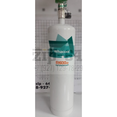 Фреон (хладон) R-600А 0,42 кг с КРАНОМ Whacool