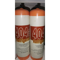Фреон (хладон) R-404a, 600 гр., с клапаном шредера Фреон (хладон) R-404a, 600 гр., с клапаном шредера