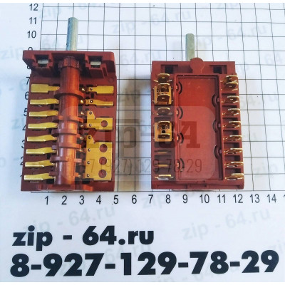 Переключатель 10 поз. 16A 250v T150 887 840 1001