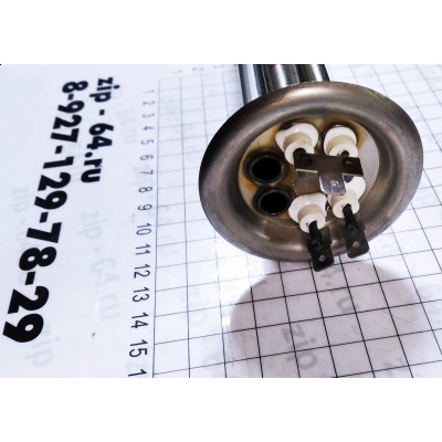 ТЭН RF 2000W нерж, Ø64, М4, L225мм