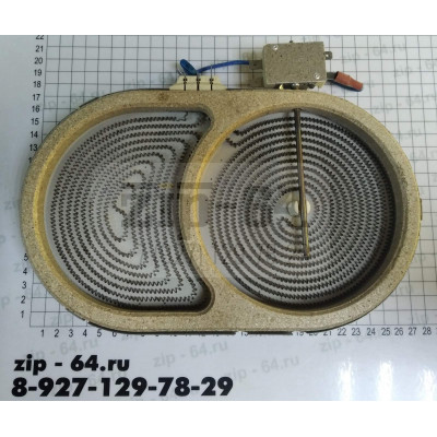 Конфорка двойная для стеклокерамики D270x165/230V-2100W EP152 Конфорка двойная для стеклокерамики D270x165/230V-2100W EP152