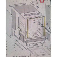 Уплотнитель двери для посудомоечной машины Indesit (Индезит) / Ariston (Аристон) - 141317