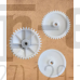 Блок шестеренок для мясорубки Redmond RMG-1203-8, 1208 3шт RD013