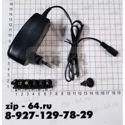Универсальный Блок питания AC EC Plug 3В, 4,5В, 5В, 6В, 7,5В, 9В, 12В  2,5А