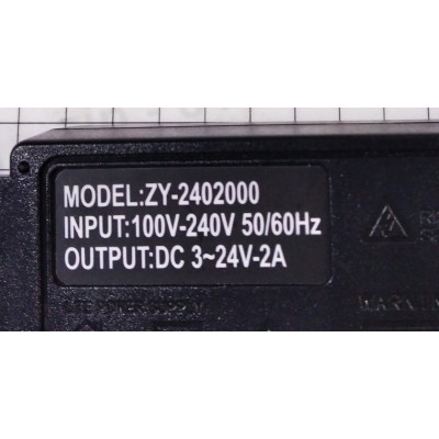 Универсальный блок питания с дисплеем. Регулируемое напряжение 3-24 V - 2A модель: JDT-2402000