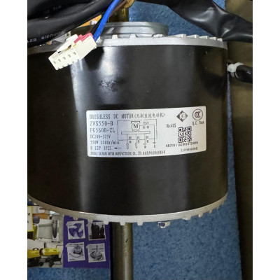 Электродвигатель ZWS550-B FG560B-ZL, DC200⁓375V, 550W внутрен. блока канального кондиц. EACD/I-60H/U Электродвигатель ZWS550-B FG560B-ZL, DC200⁓375V, 550W внутрен. блока канального кондиц. EACD/I-60H/U