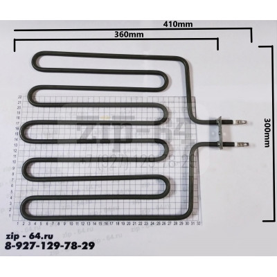 Тэн для сауны 2,5KW 28,8см/32,5см(до планки) Тэн для сауны 2,5KW 28,8см/32,5см(до планки)