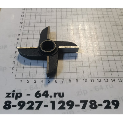 Нож двухсторонний МИМ-600 ( c бурта) 005.54