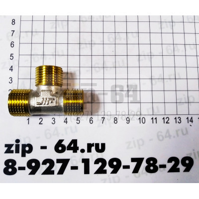 Тройник 1/2 х 1/2 х 1/2 с наружной резьбой 1/2" Тройник 1/2 х 1/2 х 1/2 с наружной резьбой 1/2"