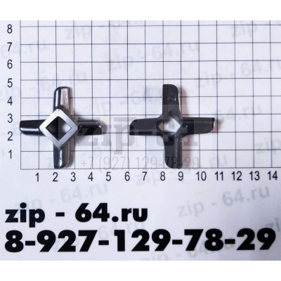Нож для мясорубки №5, B45, H-9.5mm, (9x9), Philips, BOSCH