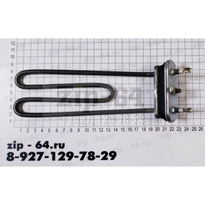 ТЭН 2000W 20sm. без ДРТ (изогн. 45° у основания)