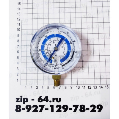 Манометр R-22/134/404 (80мм) низкое давление Манометр R-22/134/404 (80мм) низкое давление