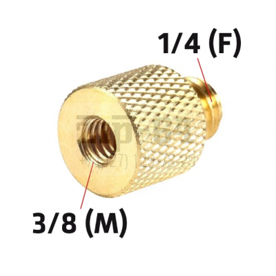 Переходник резьба наруж (M) 3/8 X внутр (F) 1/4