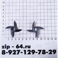 Нож для отечественных мясорубок (647589), под шнек 8x8mm   (аналог MM0109W)