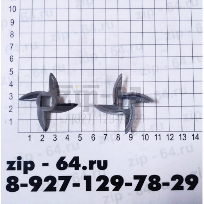 Нож для отечественных мясорубок (647589), под шнек 8x8mm   (аналог MM0109W)