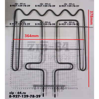 ТЭН духовки 2450W, L378x364mm 400011225944 ТЭН духовки 2450W, L378x364mm 400011225944